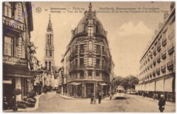ak199171 Antwerpen, Zicht op Hofdkerk