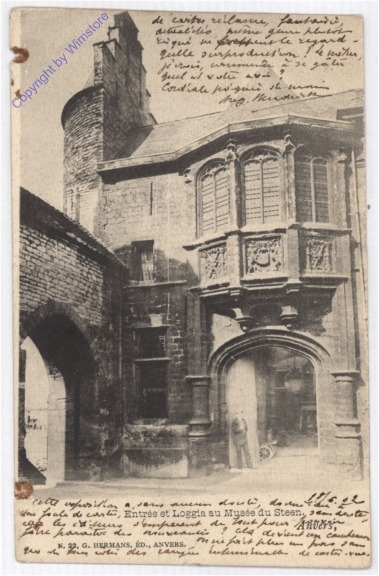 ak199173 Antwerpen, Entree et Loggia au Musee du Steen