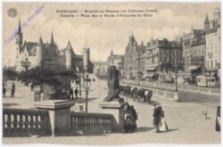 Antwerpen, Place Bex et Musee d'Antiquites du Steen