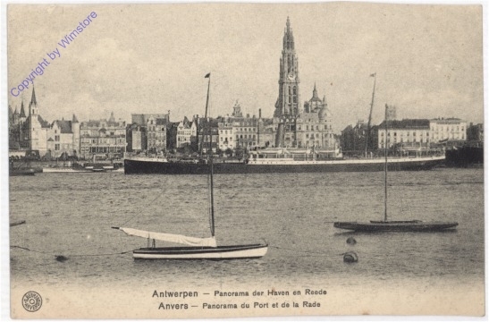 ak199186 Antwerpen, Panorama du Port et de la Rade