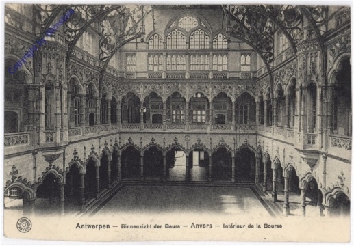 ak199188 Antwerpen, Binnenzizht der Beurs