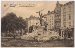 ak199196 Antwerpen, Monument van Baron Dhanis