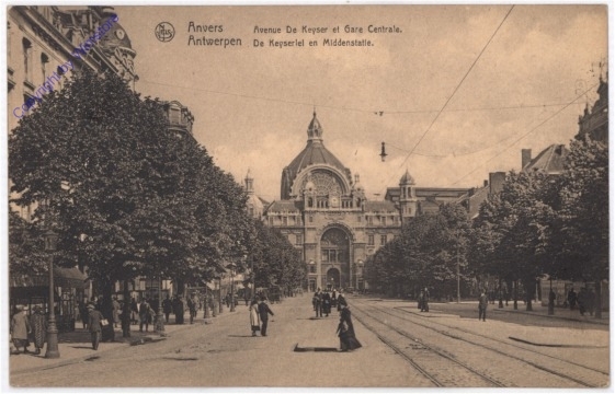 ak199252 Antwerpen, Avenue de Keyser et Gare Centrale