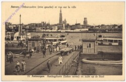 ak199273 Antwerpen, Debarcadere et vue sur la ville