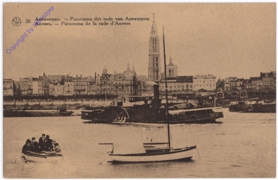 ak199280 Antwerpen, Panorama