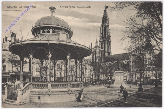 ak199292 Antwerpen, La place verte