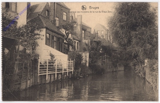 ak199305 Brügge, Derriere les maisons de la rue du Vieux Sac