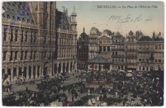 Brüssel, La Place de l'Hotel-de-Ville