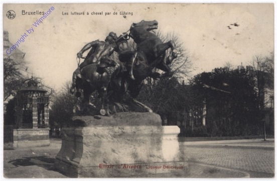 Brüssel, Les lutteurs a cheval par....