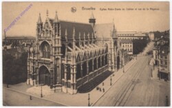 Brüssel, Eglise Notre-Dame du Sabion et rue de la Regence