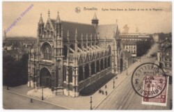 Brüssel, Eglise Notre-Dame du Sabion et rue de la Regence