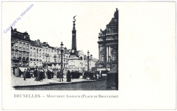 ak199391 Brüssel, Monument Anspach