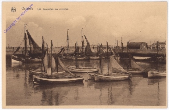 ak199414 Ostende, Les barquettes aux crevettes