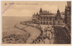 Ostende, Le Kursaal et les terrasses des grands Hotels