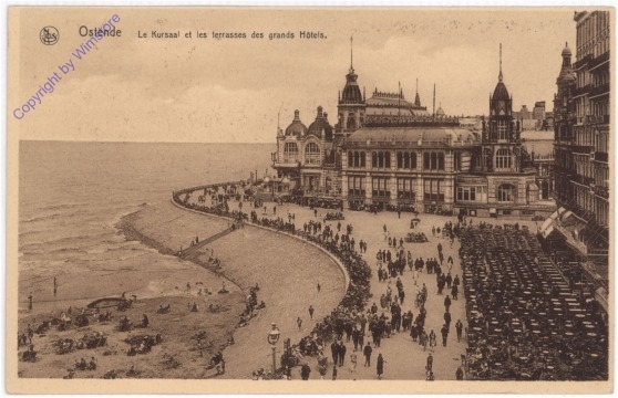 ak199416 Ostende, Le Kursaal et les terrasses des grands Hotels
