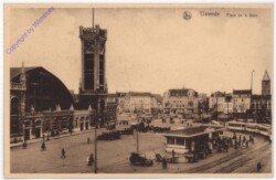 ak199417 Ostende, Place de la Gare