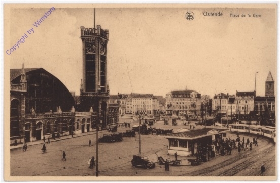 ak199417 Ostende, Place de la Gare