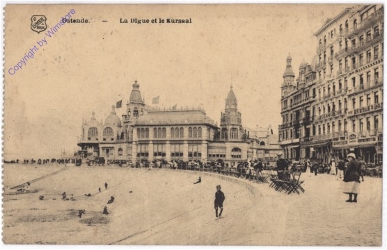 ak199430 Ostende, La Digue et le Kursaal