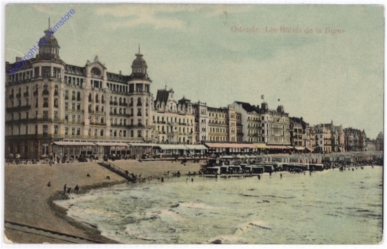 ak199432 Ostende, Les hotels de la Dugue