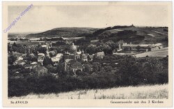 St-Avold, Gesamtansicht mit den 3 Kirchen
