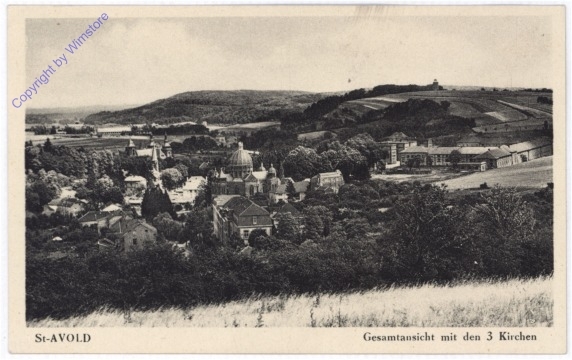St-Avold, Gesamtansicht mit den 3 Kirchen