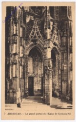 Argentan, Le grand portail de l'Eglise St-Germain-ND