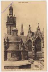 ak199489 Pleyben, Vue d'ensemble de la Sacristie