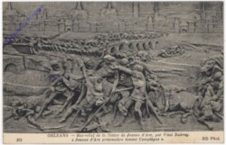 Orleans, Bas-relief de la Statue de Jeanne d'Arc