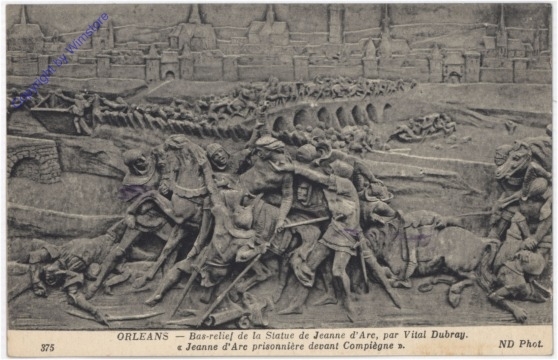 Orleans, Bas-relief de la Statue de Jeanne d'Arc