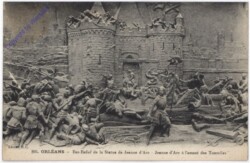 Orleans, Bas-relief de la Statue de Jeanne d'Arc