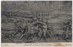 Orleans, Bas-relief de la Statue de Jeanne d'Arc