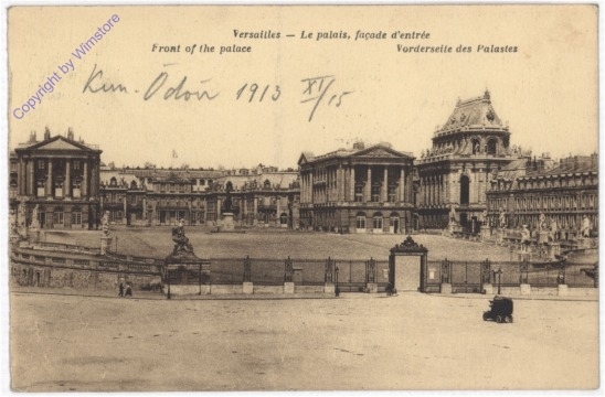 Versailles, Le palais, facade d'entree