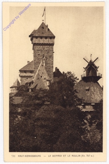 ak199607 Haut Koenigsbourg, Le Beffroi et le Moulin