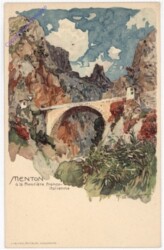 ak199639 Menton, a la frontiere franco-intalienne