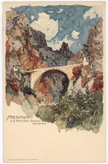 Menton, a la frontiere franco-intalienne