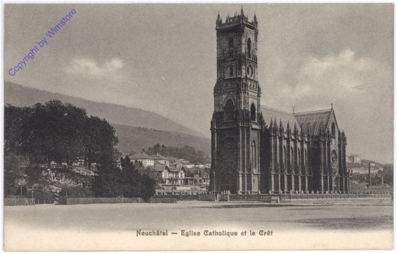 Neuchatel, Eglise Catholique et le Cret