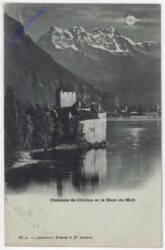 Chateau de Chillon et la Dent du Midi