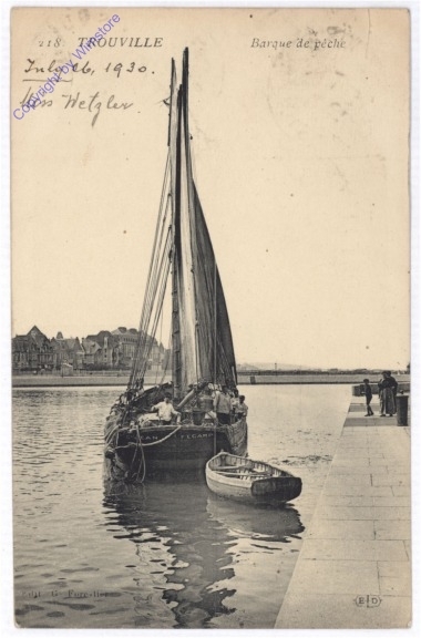 Trouville, Barque de peche