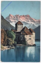 Chillon, et la Dent du Midi