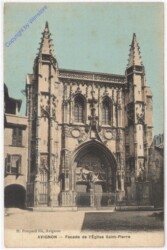 Avignon, Facade de l'Eglise Saint-Pierre