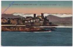 Antibes, et la Chaine des Alpes