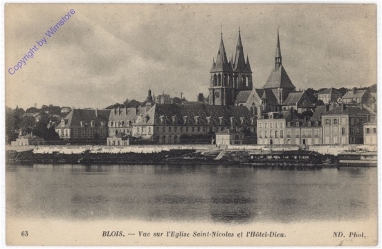 Blois, Vue sur l'Eglise Saint-Nicolas