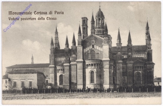 ak199924 Pavia, Veduta posteriore della Chiesa