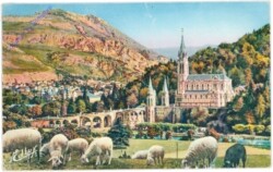 Lourdes, La Basilique et le Pic du Jer