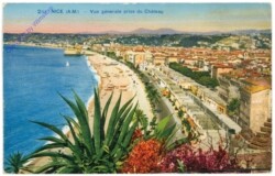 Nizza (Nice), Vue generale prise du Chateau