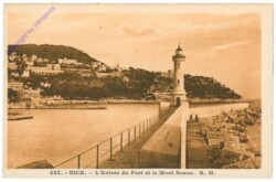 Nizza (Nice), L'Entree du Port et le Mont Boron