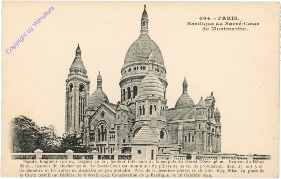 Paris, Basilique du Sacre-Coeur de Montmartre