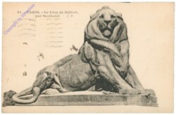 Paris, Le Lion de Belfort par Bartholdi