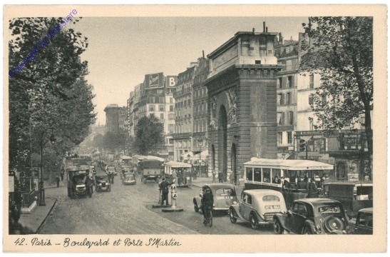 Paris, Bouleard et Porte St. Martin