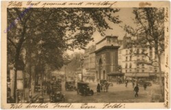Paris, La Porte Saint-Martin, sur les Grands Boulevards